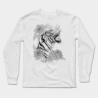 Floral Tiger Long Sleeve T-Shirt